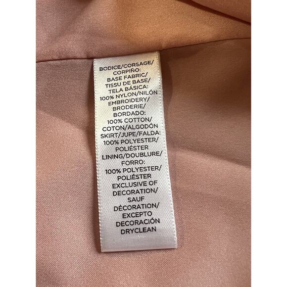 Loft Women’s Light Pink Sleeveless Floral Lace Mini Dress Size 6 - Picture 6 of 7